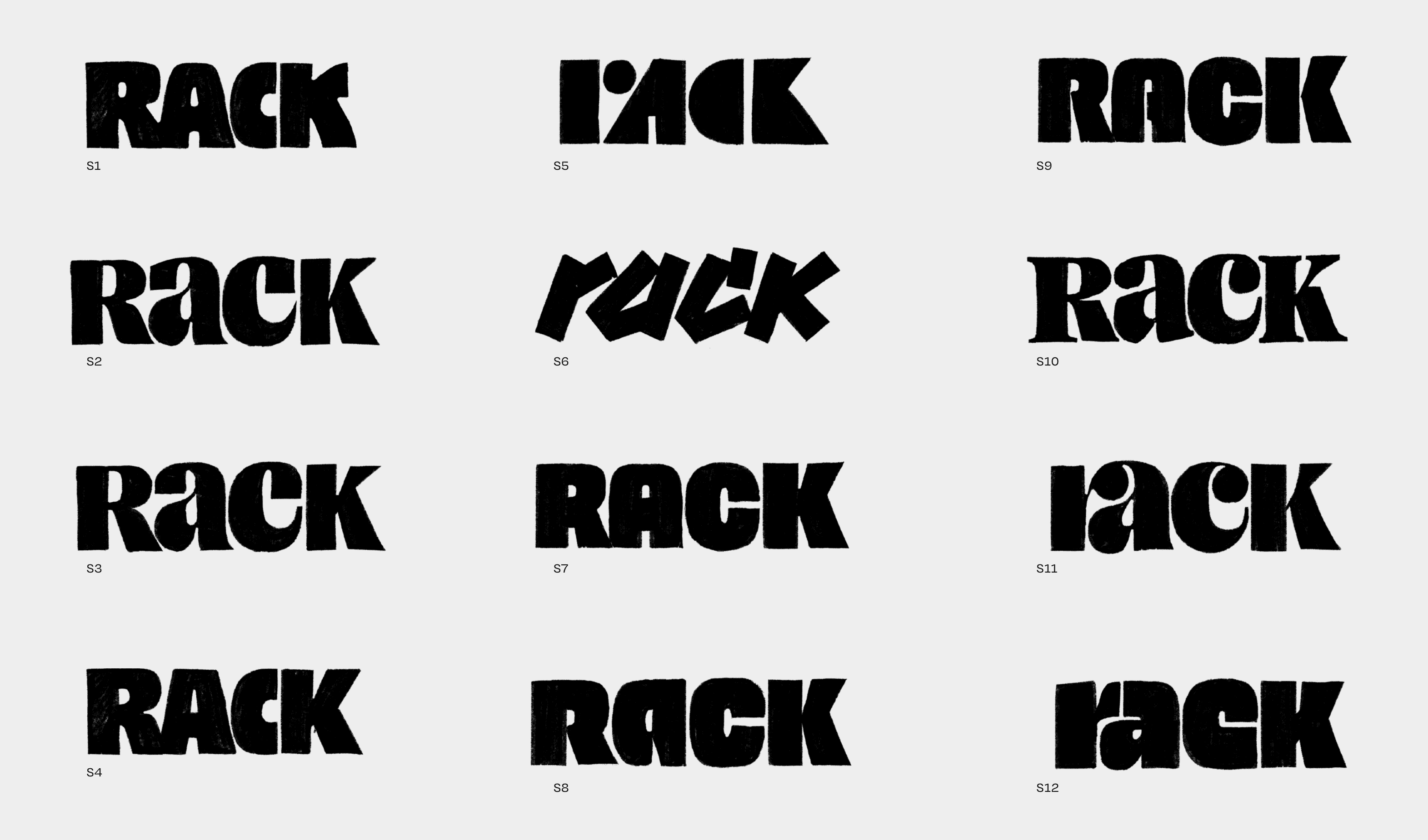 Nordstrom Rack Logotype sketches